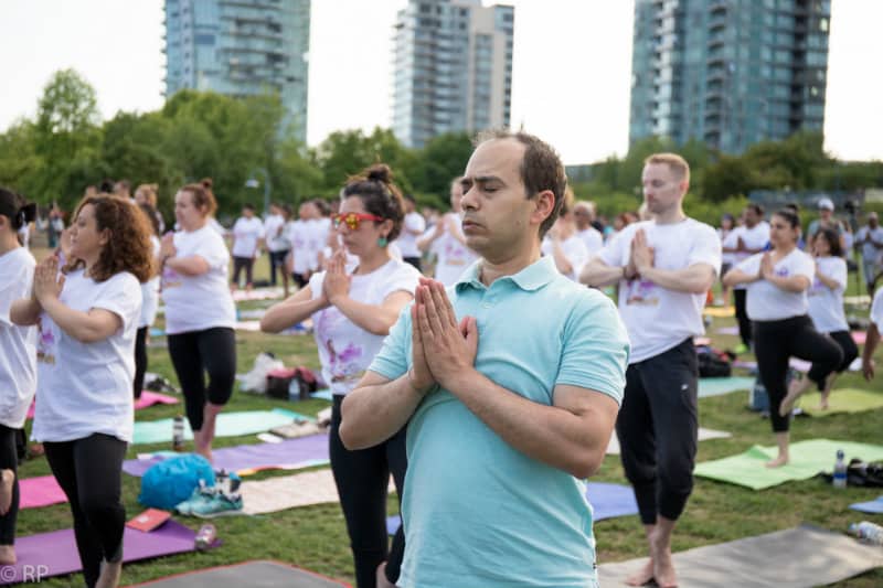 5th International Day Of Yoga Celebrated in Vancouver, BC