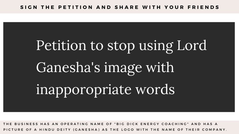 Read more about the article Cultural Appropriation | Lord Ganesha’s Image Used with Inappropriate Words