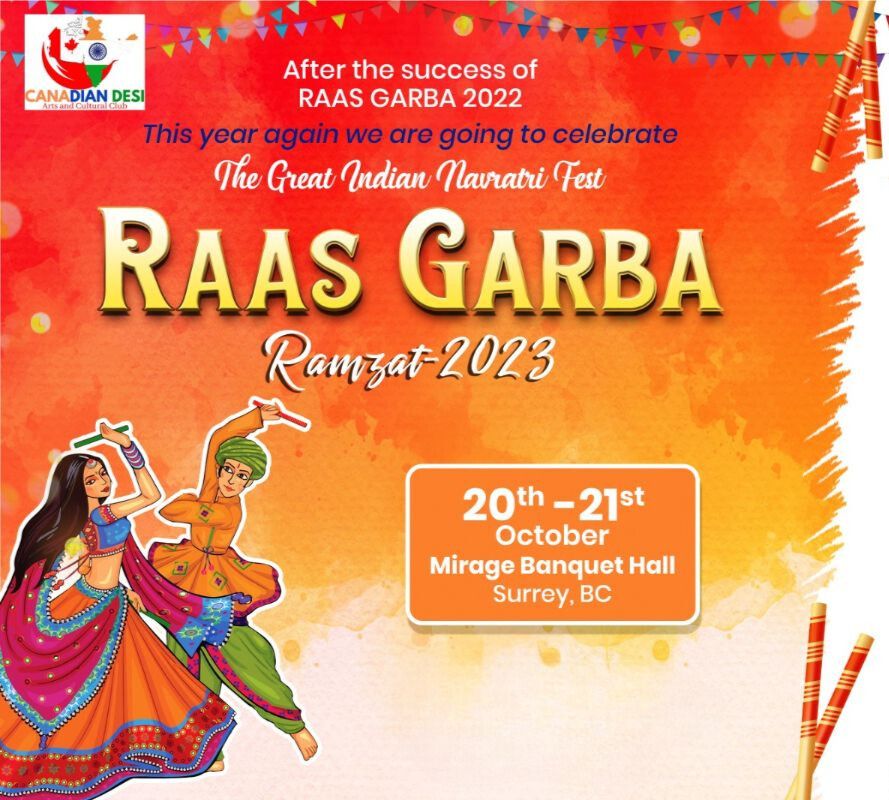Garba in Surrey Navratri Festival 2023 India Cultural Association
